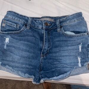 Just USA dark wash jean shorts